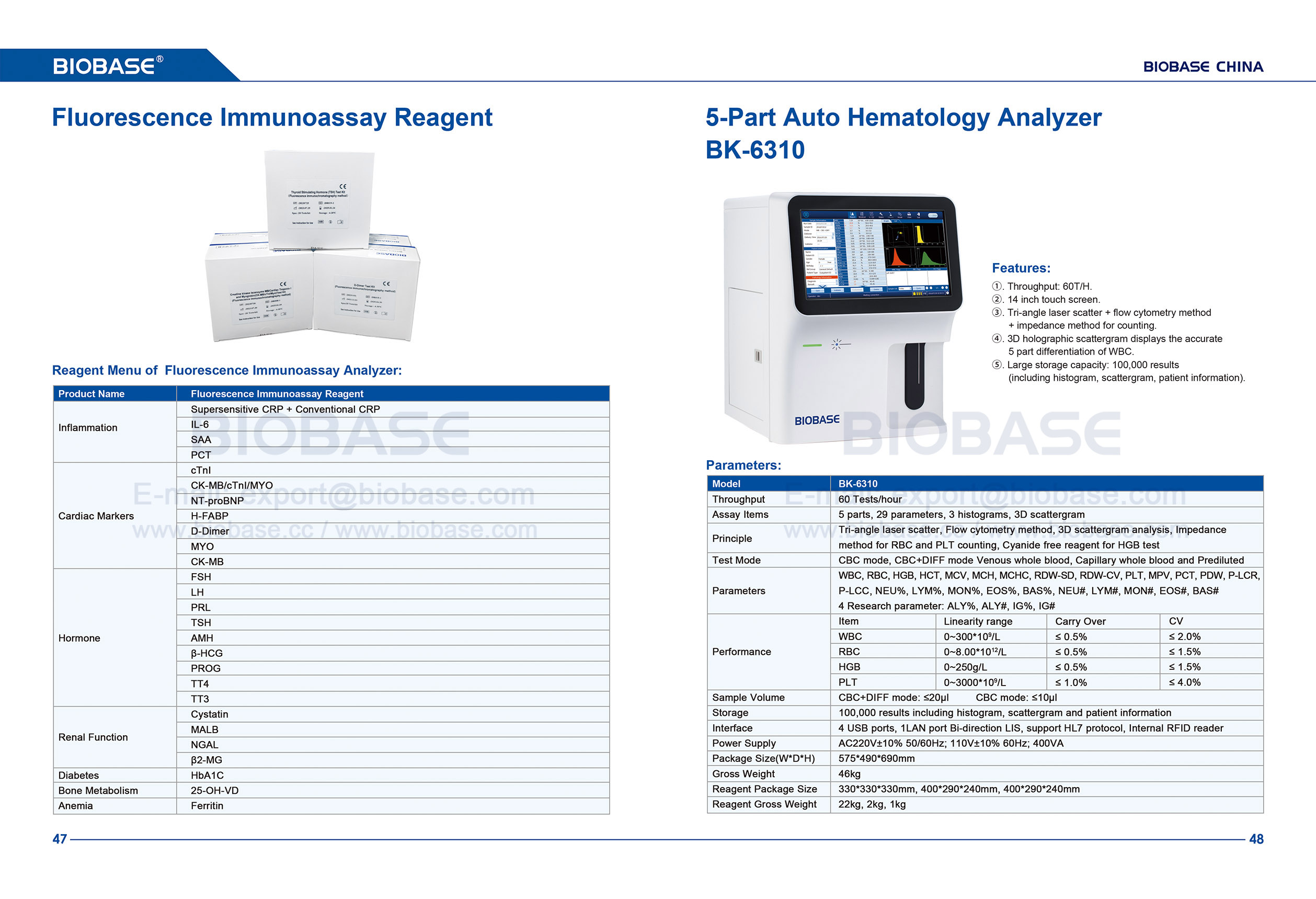 Part Auto Hematology Analyzer Bk Buy Biobase